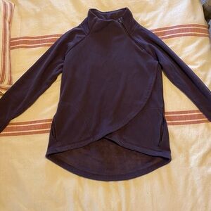 Athleta Deep Purple Fleece Top